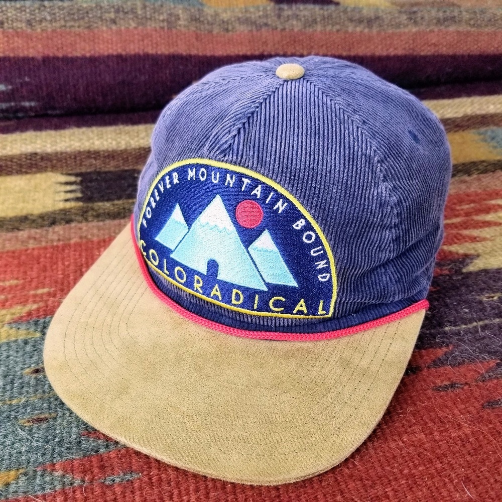 Coloradical - Blue Corduroy- Rope  Mountain SnapBack Hat Cap